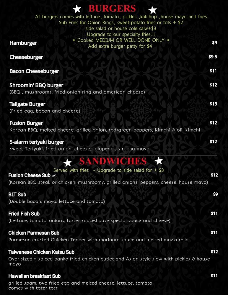 Fusion Bar & Grill Menu image 4